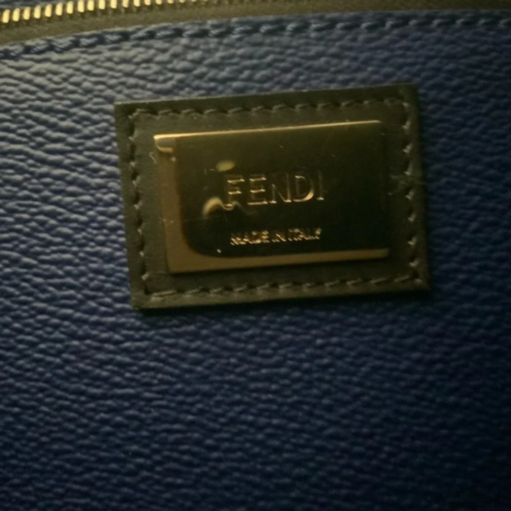 Fendi Zucca Ombré Roll Tote in blue